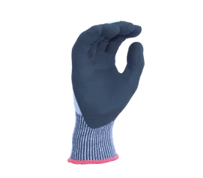 13G HDPE A4 (Wire-Core Steel) Double dipped sand foam nitrile palm coated gloves
