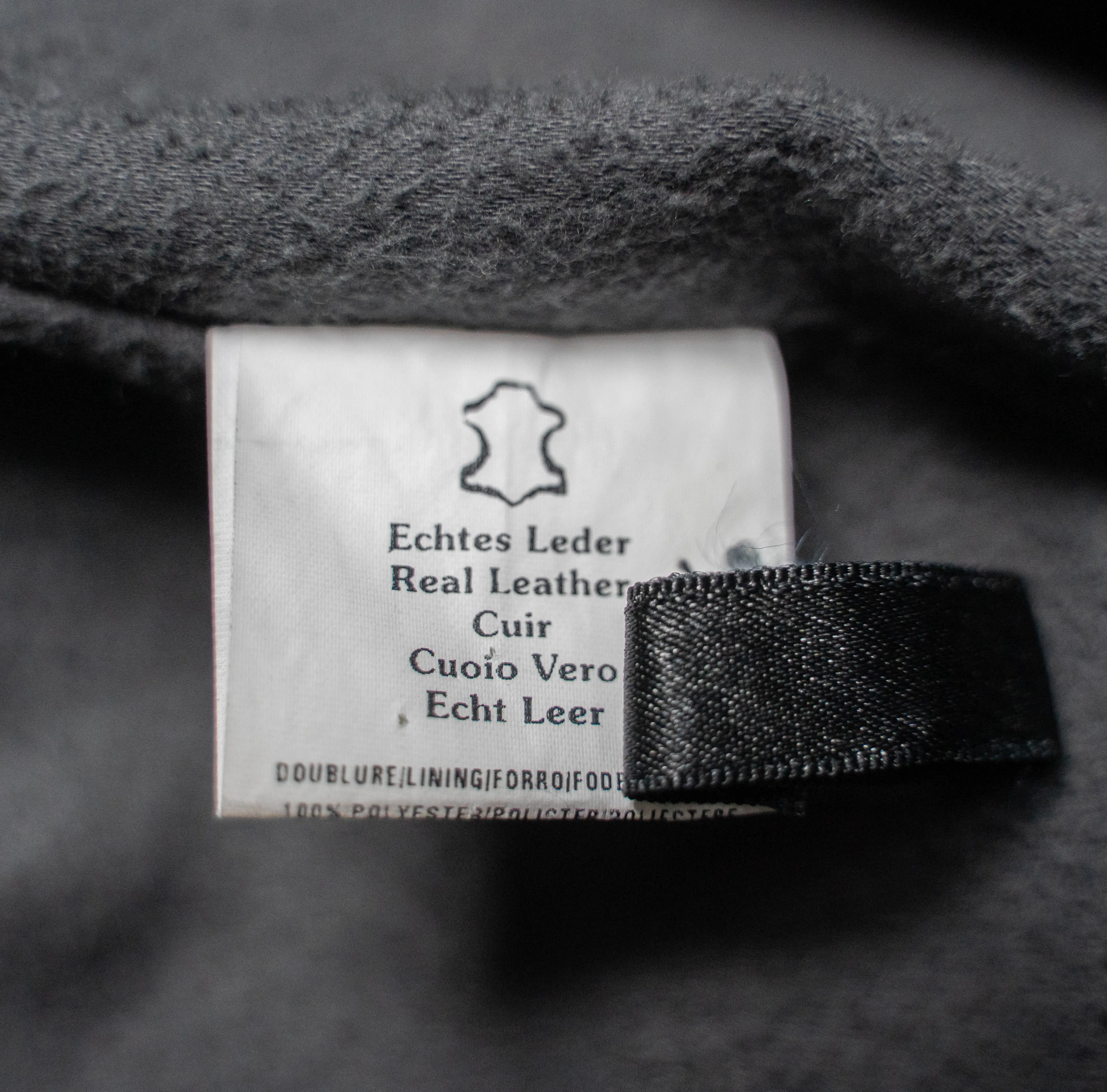 1970-80s Germany black color double breasted  leather car coat