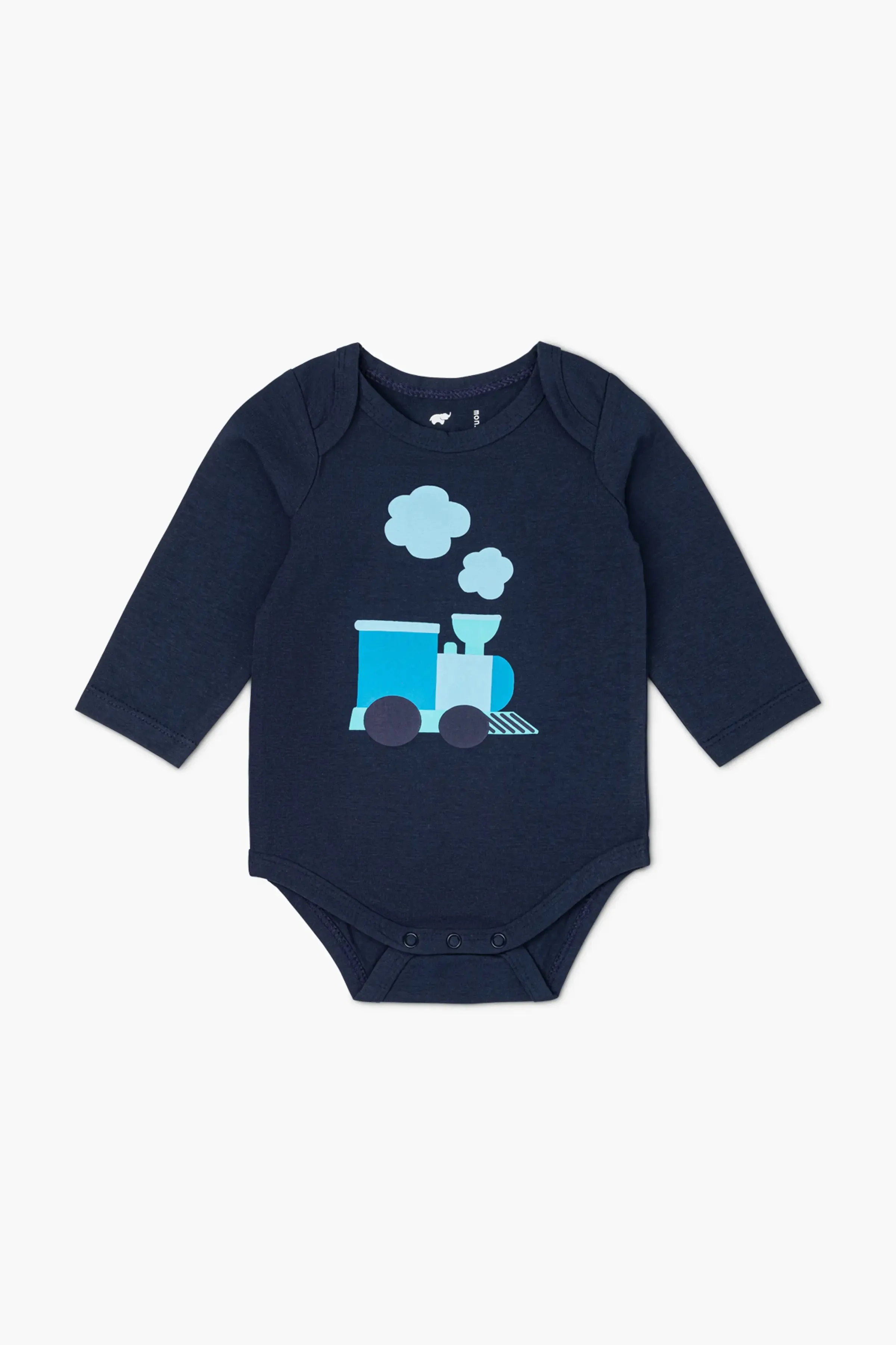 5-Pack Long Sleeve Bodysuit Bundle_Blue Trains
