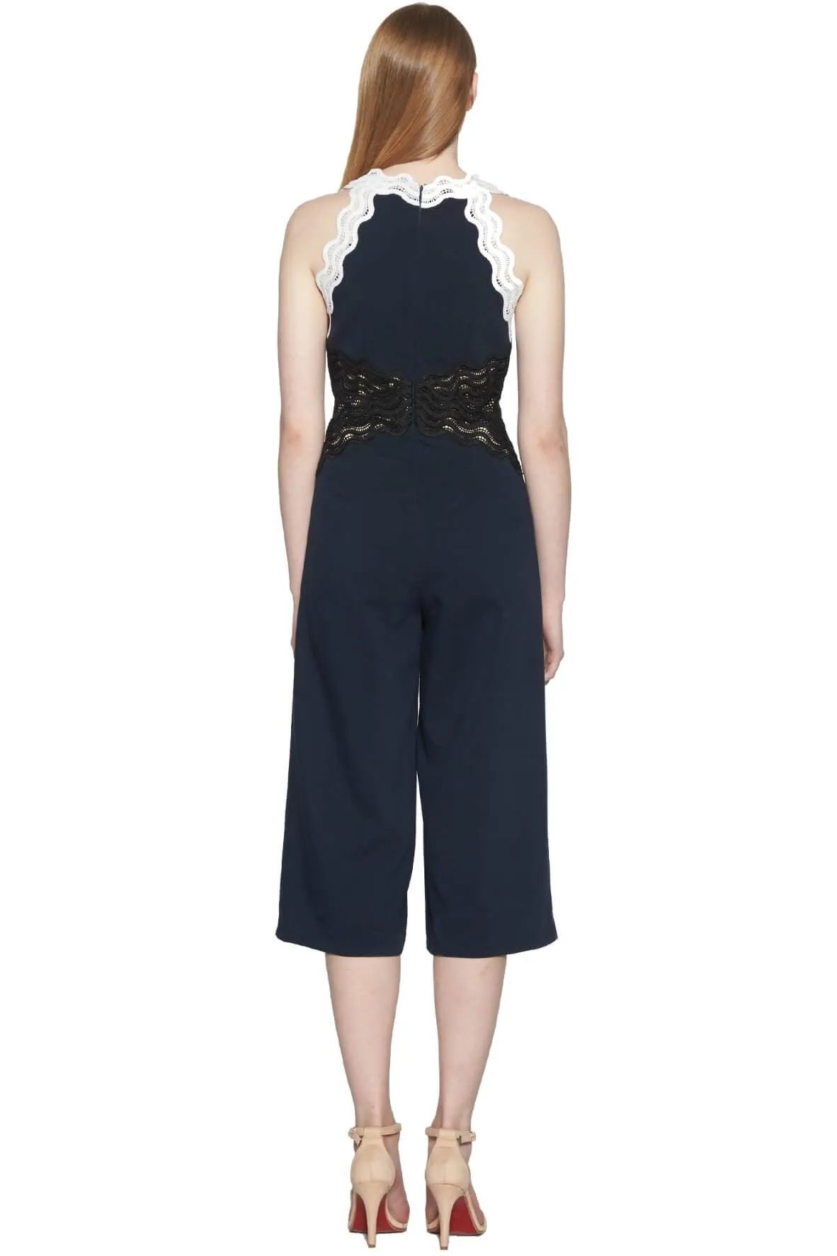 Adria Lace Trim Jumpsuit