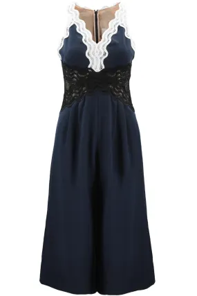 Adria Lace Trim Jumpsuit