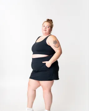 adventure performance skort | black