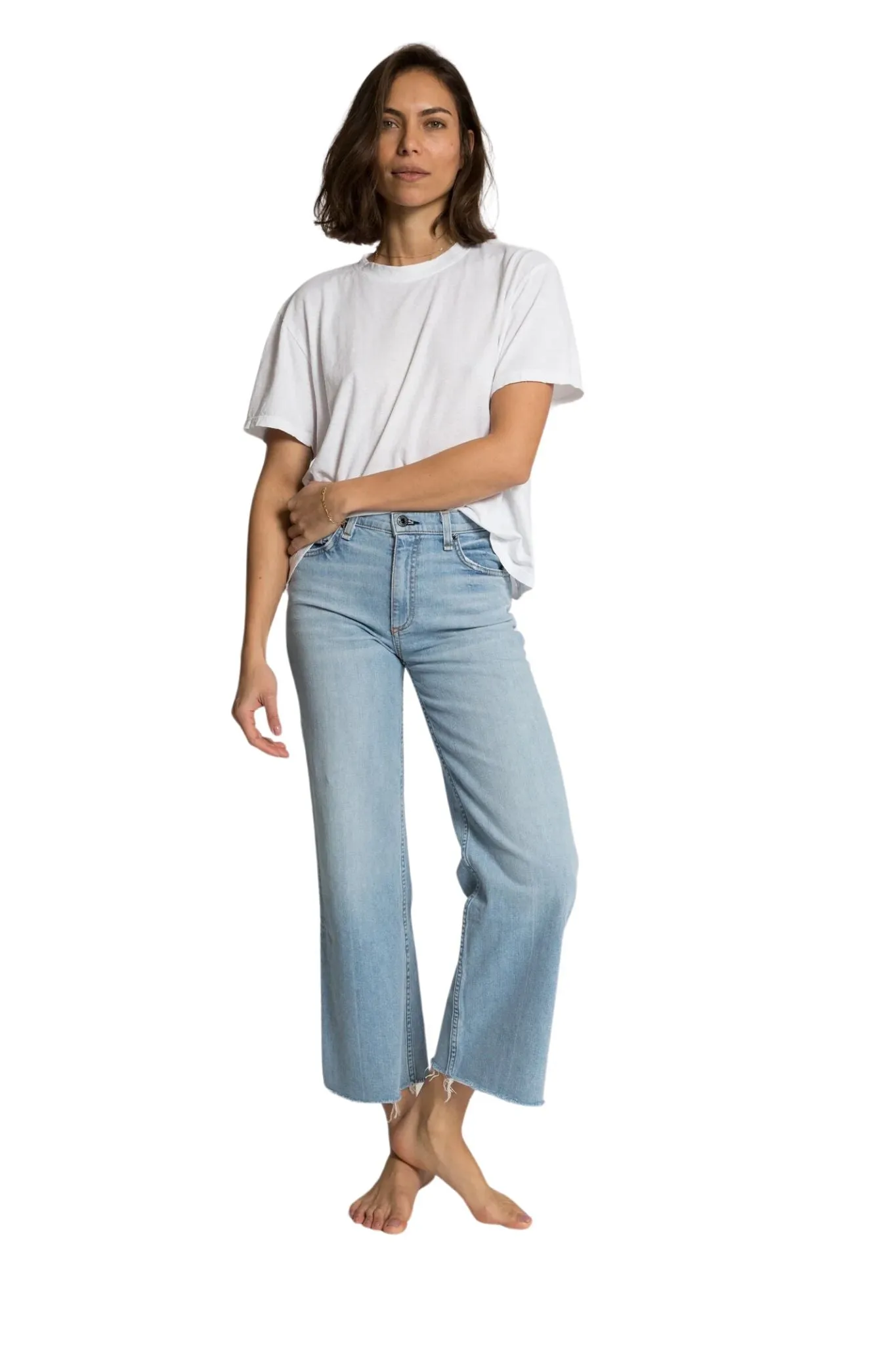 Askk Crop Wide Leg Jean