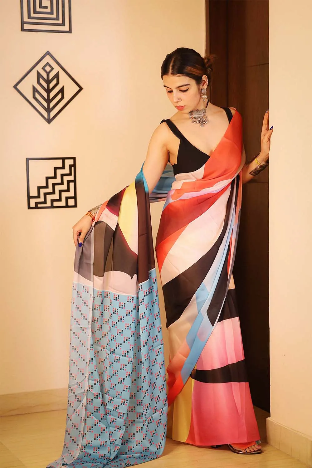 Atrangi | Satin Georgette Saree