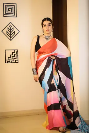 Atrangi | Satin Georgette Saree