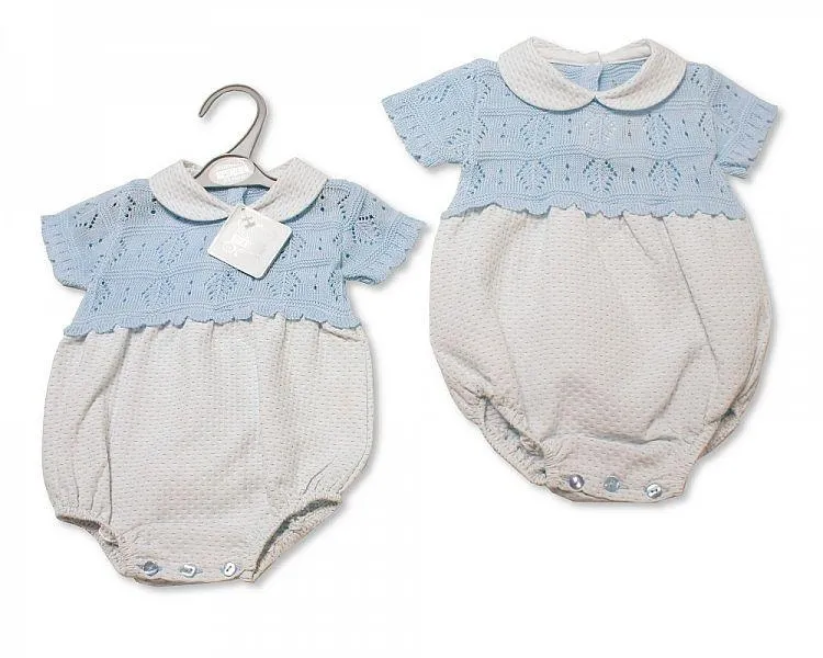 Baby Boys Knitted Romper (NB-9 Months) Bw-10-073