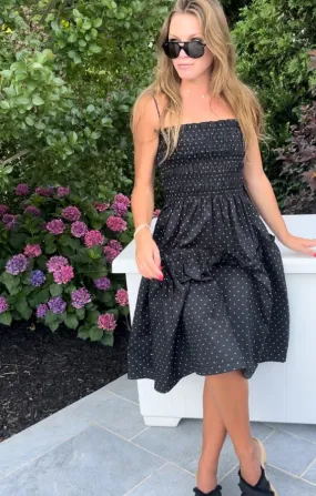 Bardot Smocked Midi Dress