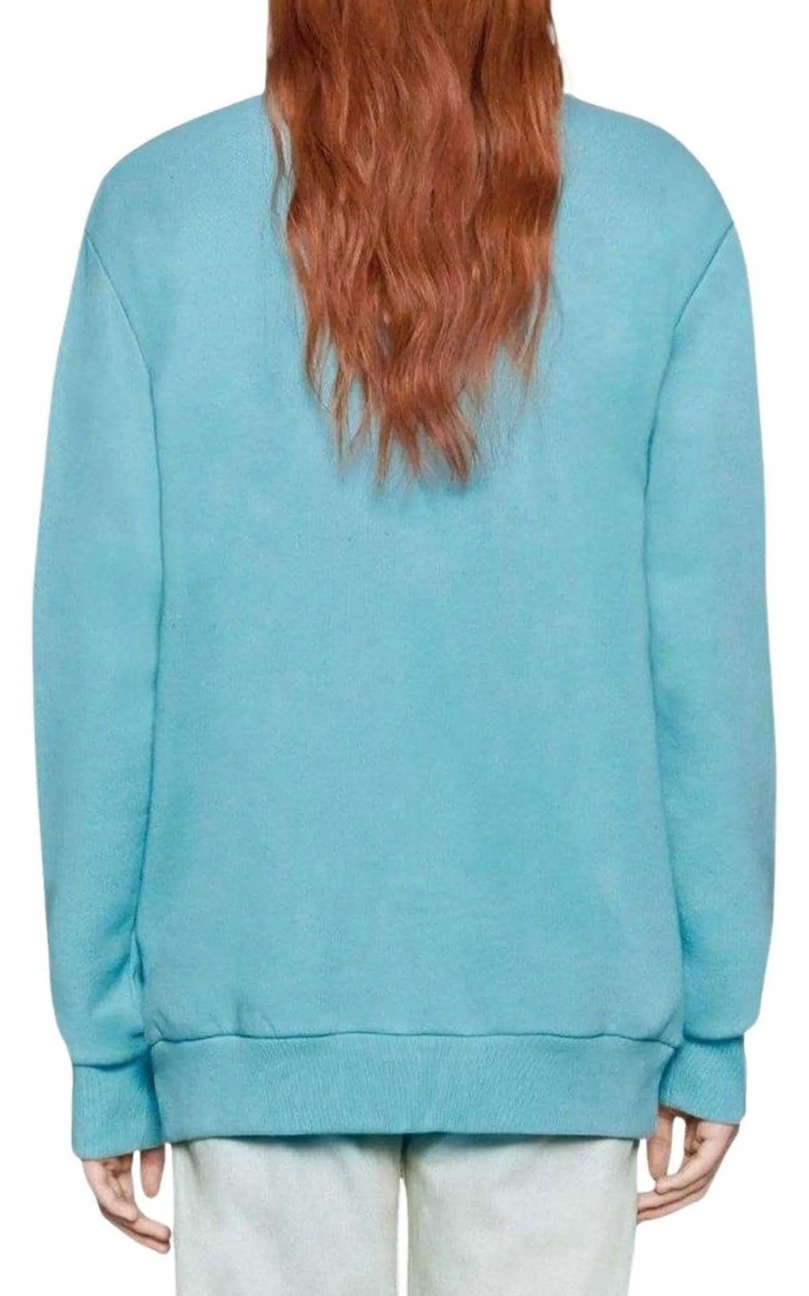 Bead Embroidered Cotton Sweatshirt