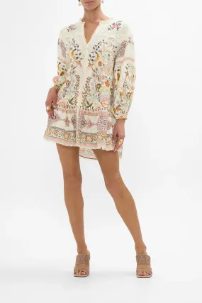Camilla Pintuck Yoke Short Dress - In Honour Of Heirlooms