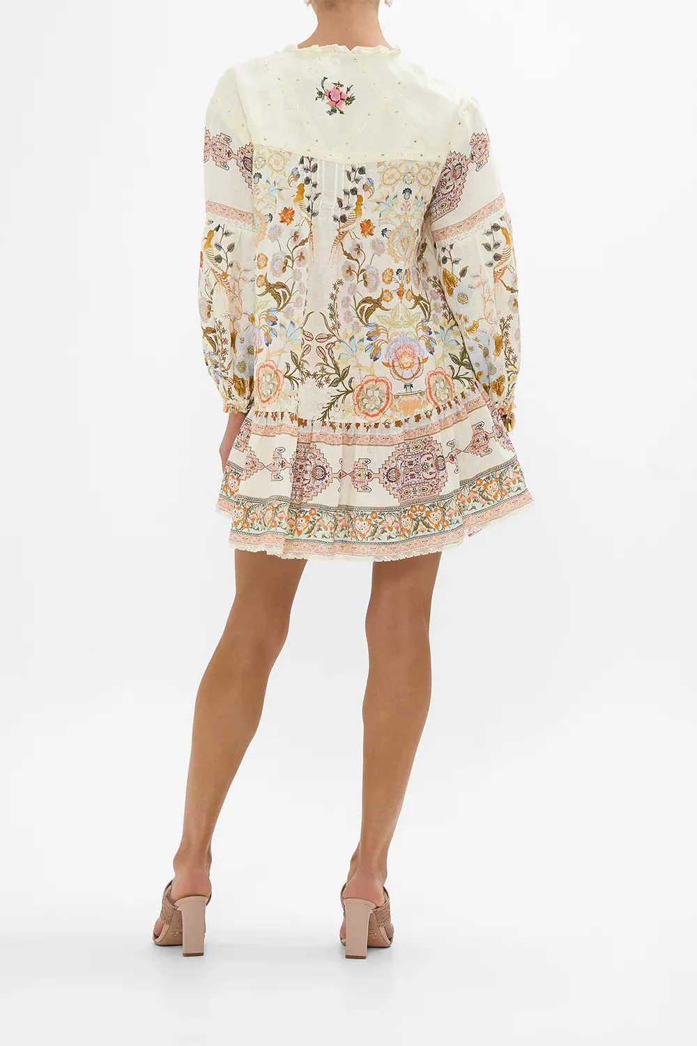 Camilla Pintuck Yoke Short Dress - In Honour Of Heirlooms