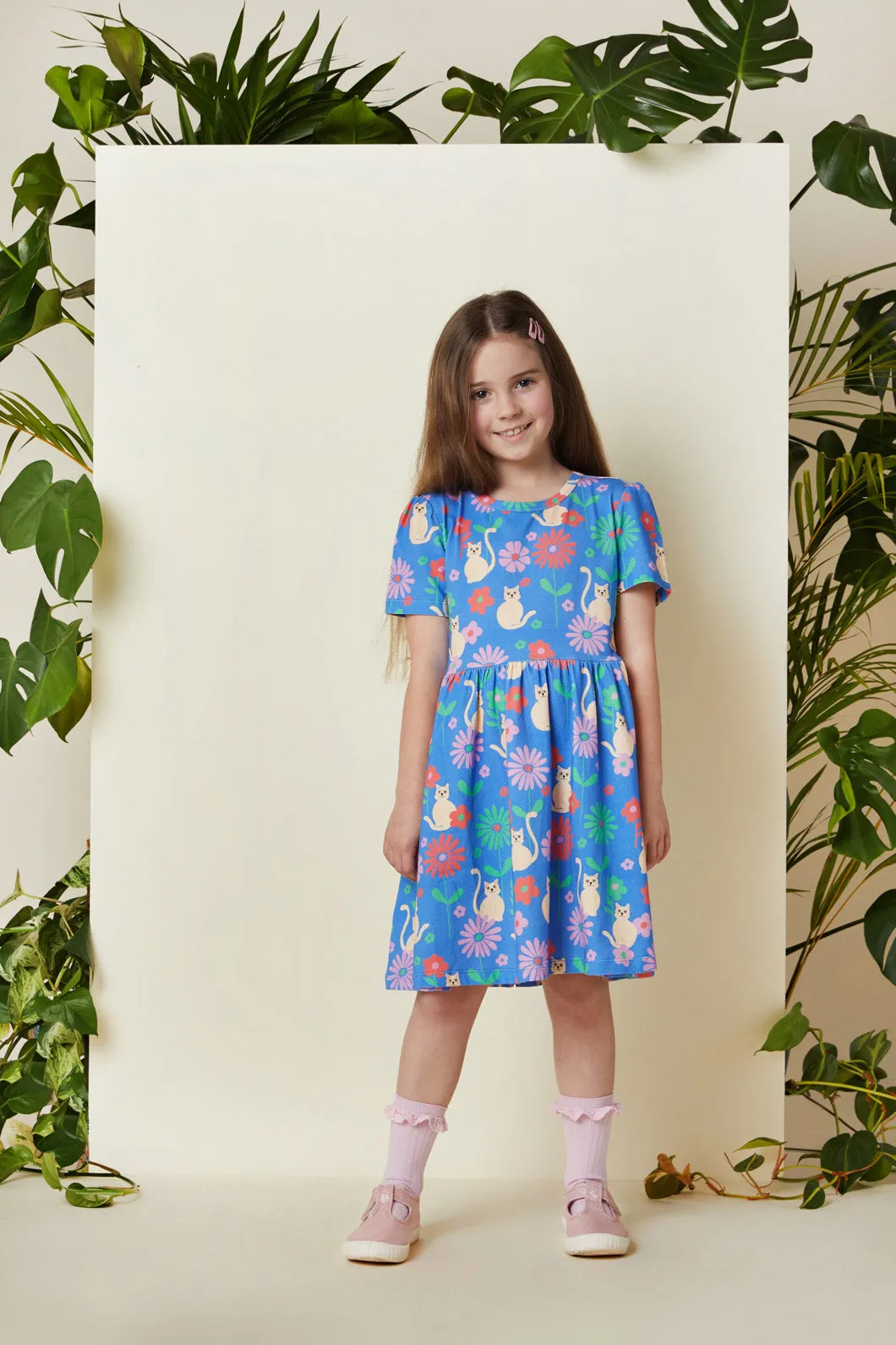 Cat Garden Kids Dress