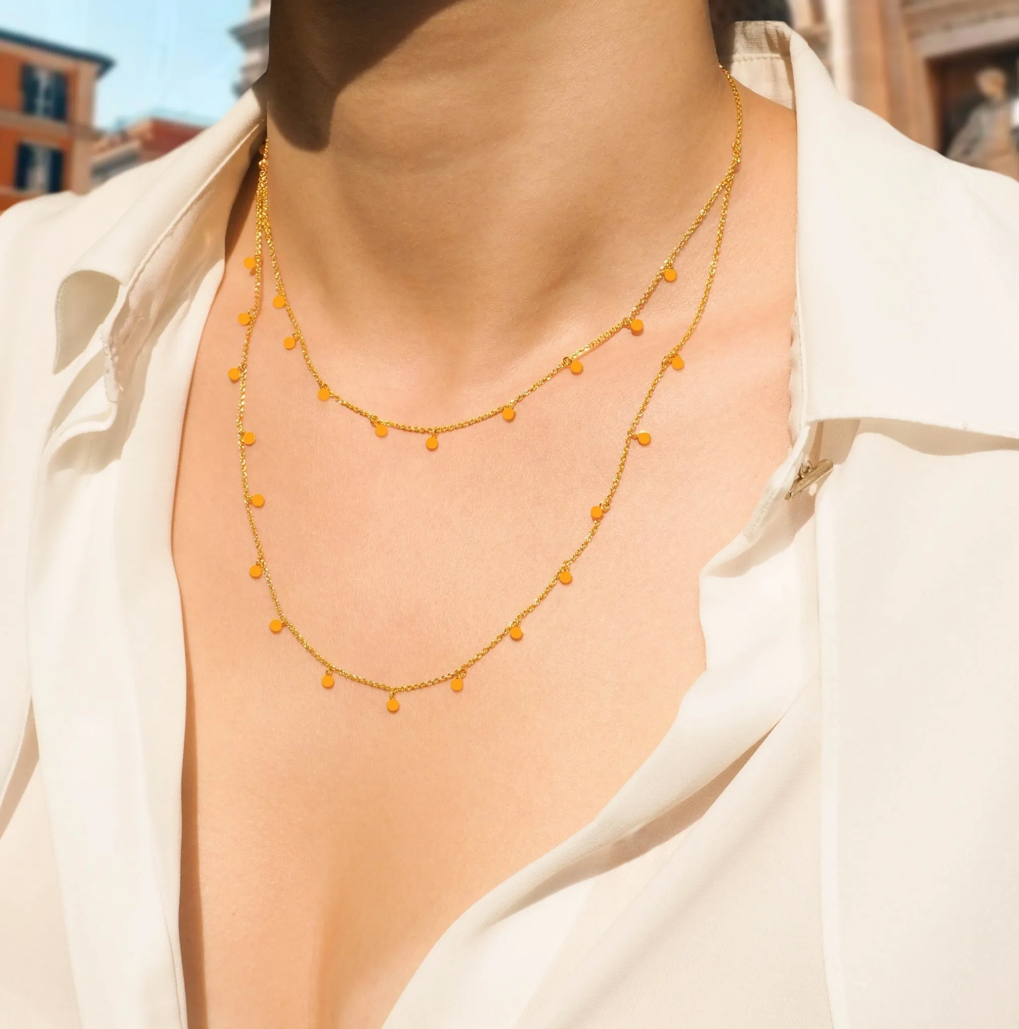 Charm Choker Multilayer Necklace