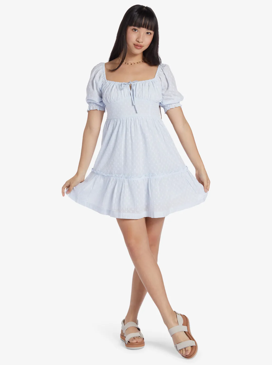 Chloe Kim Venice Daydream Mini Dress - Halogen Blue