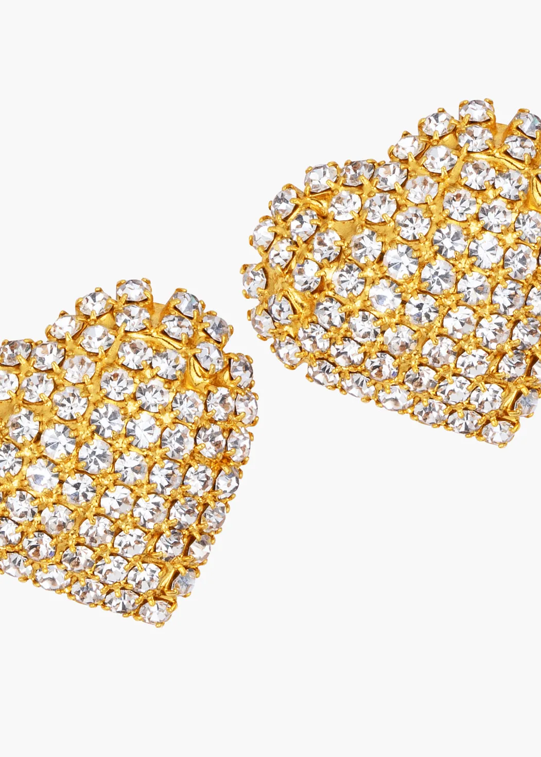 Christa Earrings -- Crystal Antique Gold