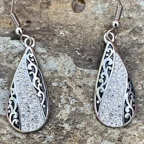 Crystal Teardrop - White - Earrings - AJ2520E