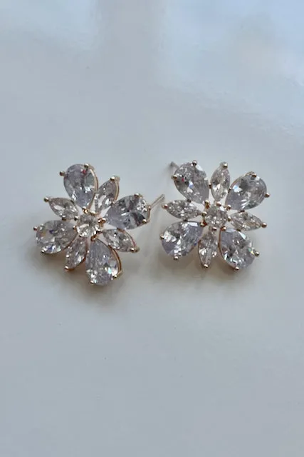 Diamante Star Earrings