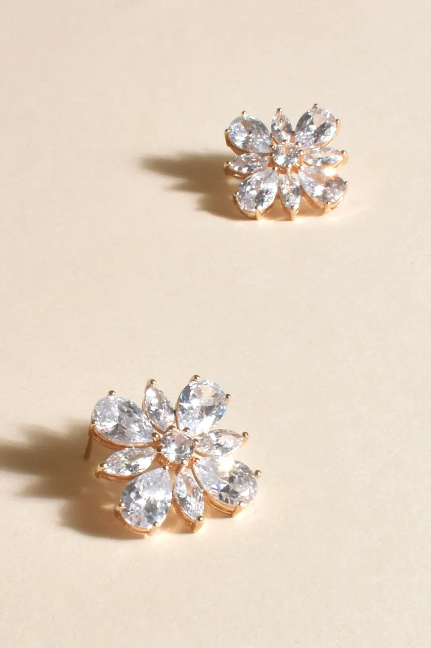 Diamante Star Earrings
