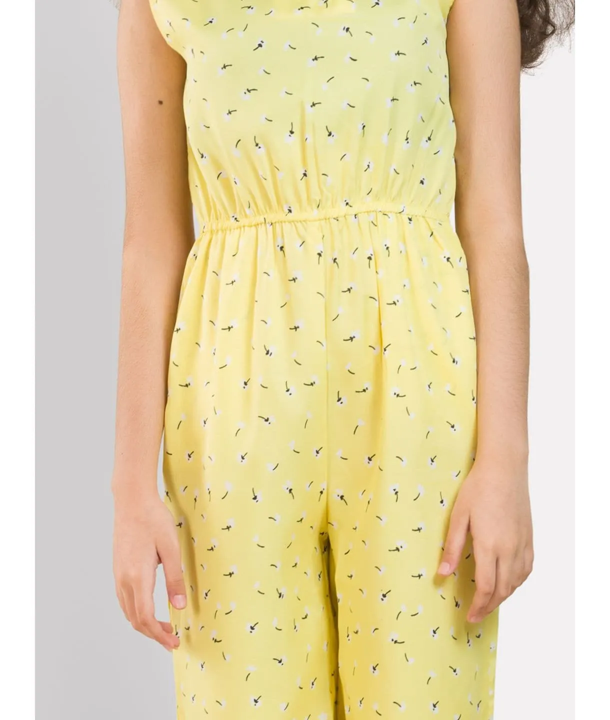 Elasticated Key-hole Jumpsuit for Girls