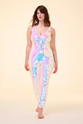 ELECTRA SEQUIN JUMPSUIT - OPAL '24
