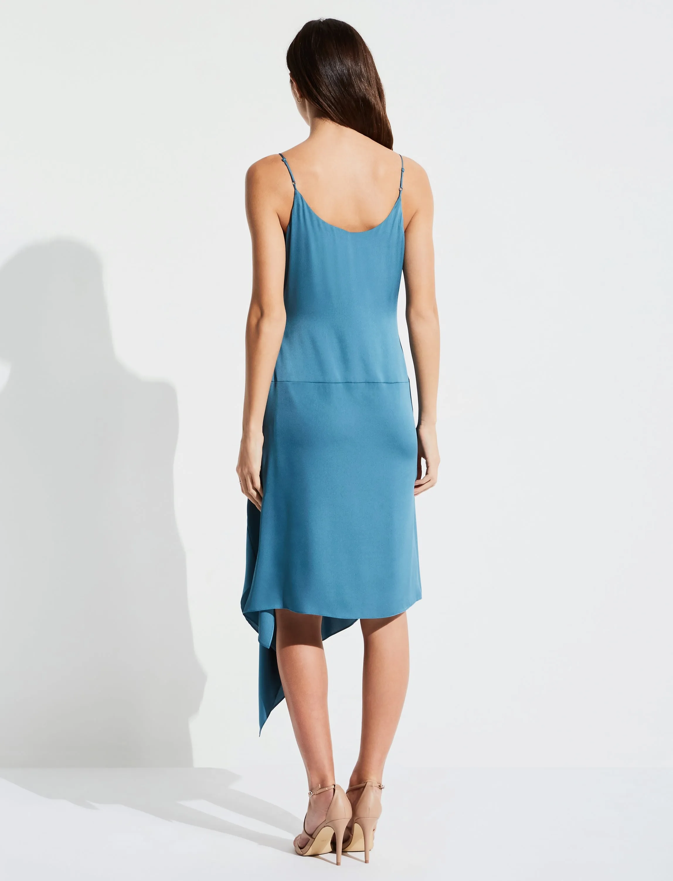 Eleonora Solid Dress in Gulf Stream
