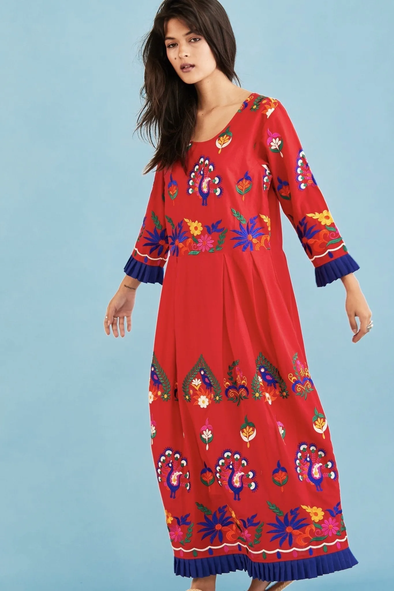 EMBROIDERED DRESS NELI