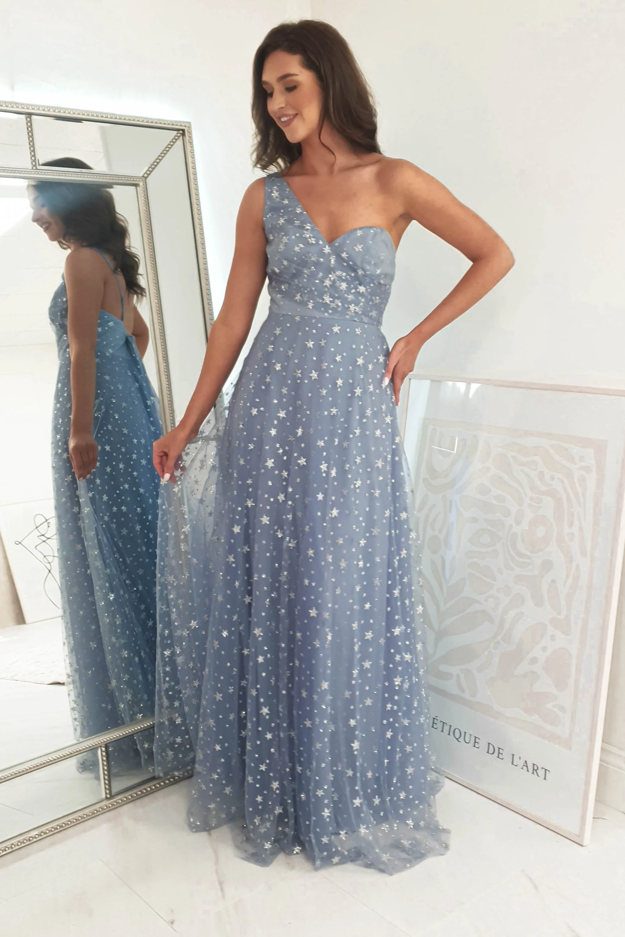 Emerson Star Detail Maxi Dress | Blue