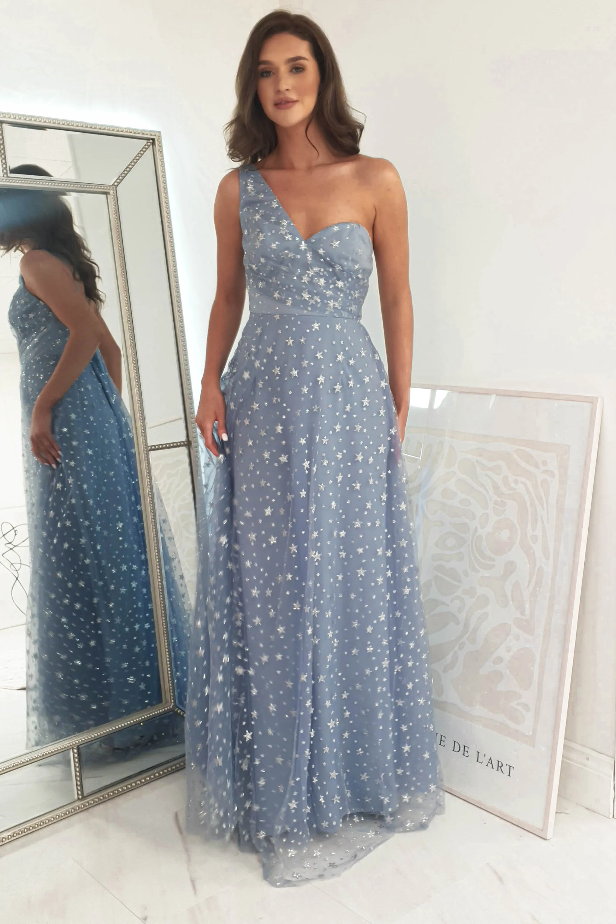 Emerson Star Detail Maxi Dress | Blue