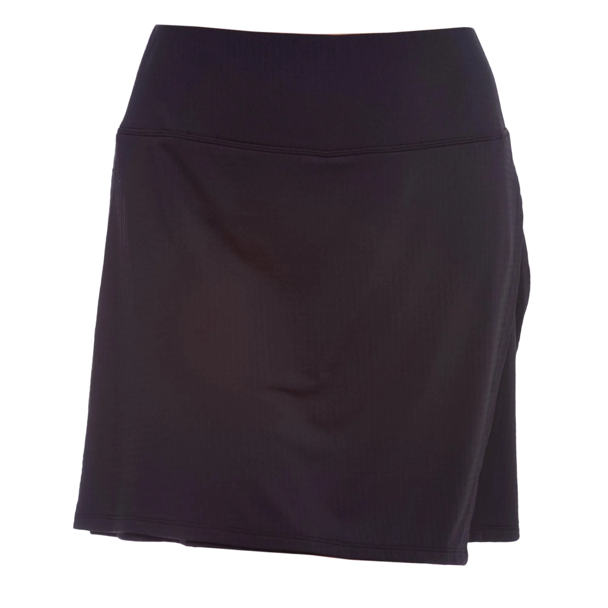 IBKUL Solid Faux Wrap Skort 18"