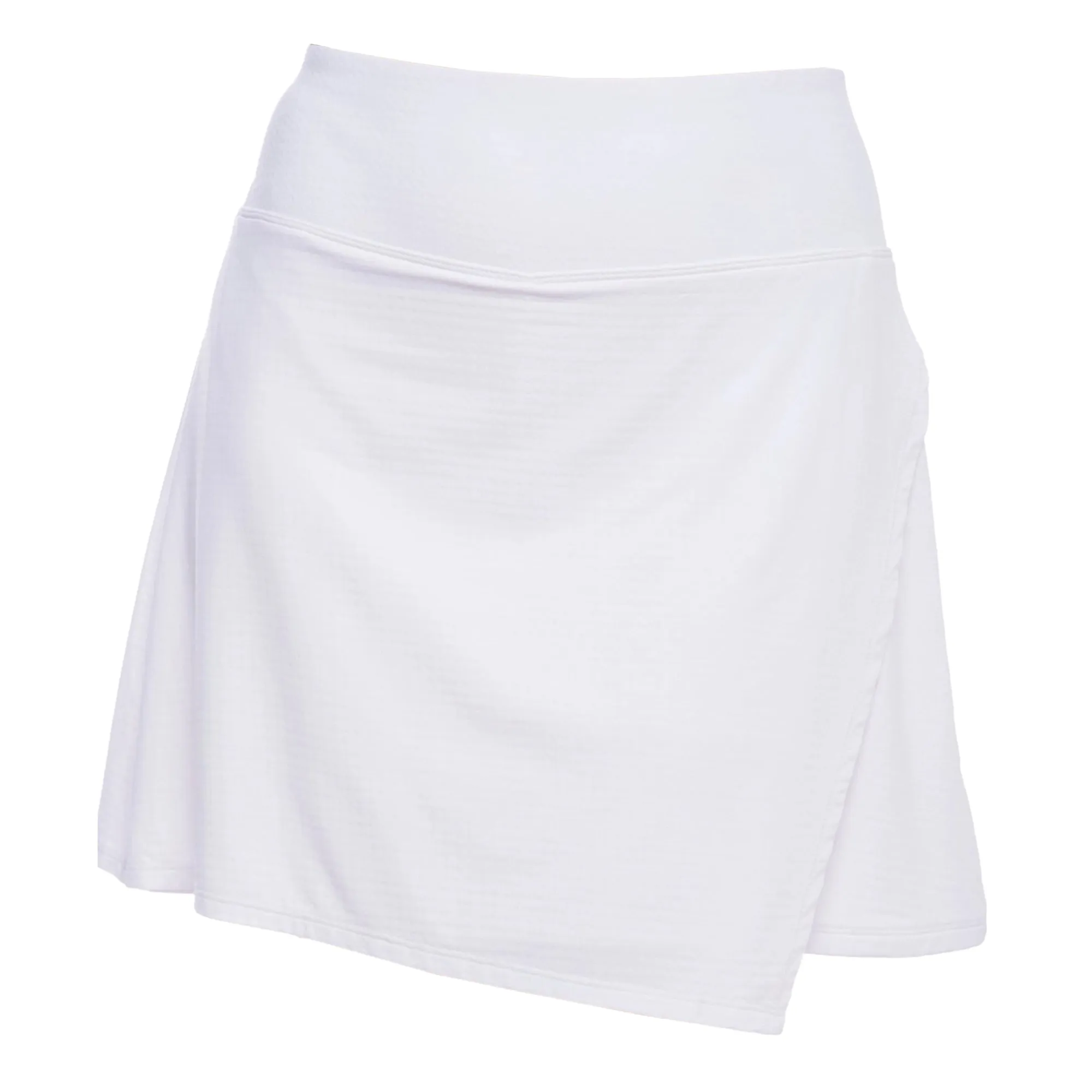 IBKUL Solid Faux Wrap Skort 18"