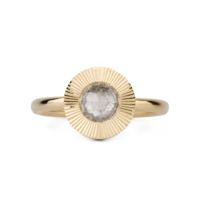 Icy Rose Cut Diamond Aurora Ring