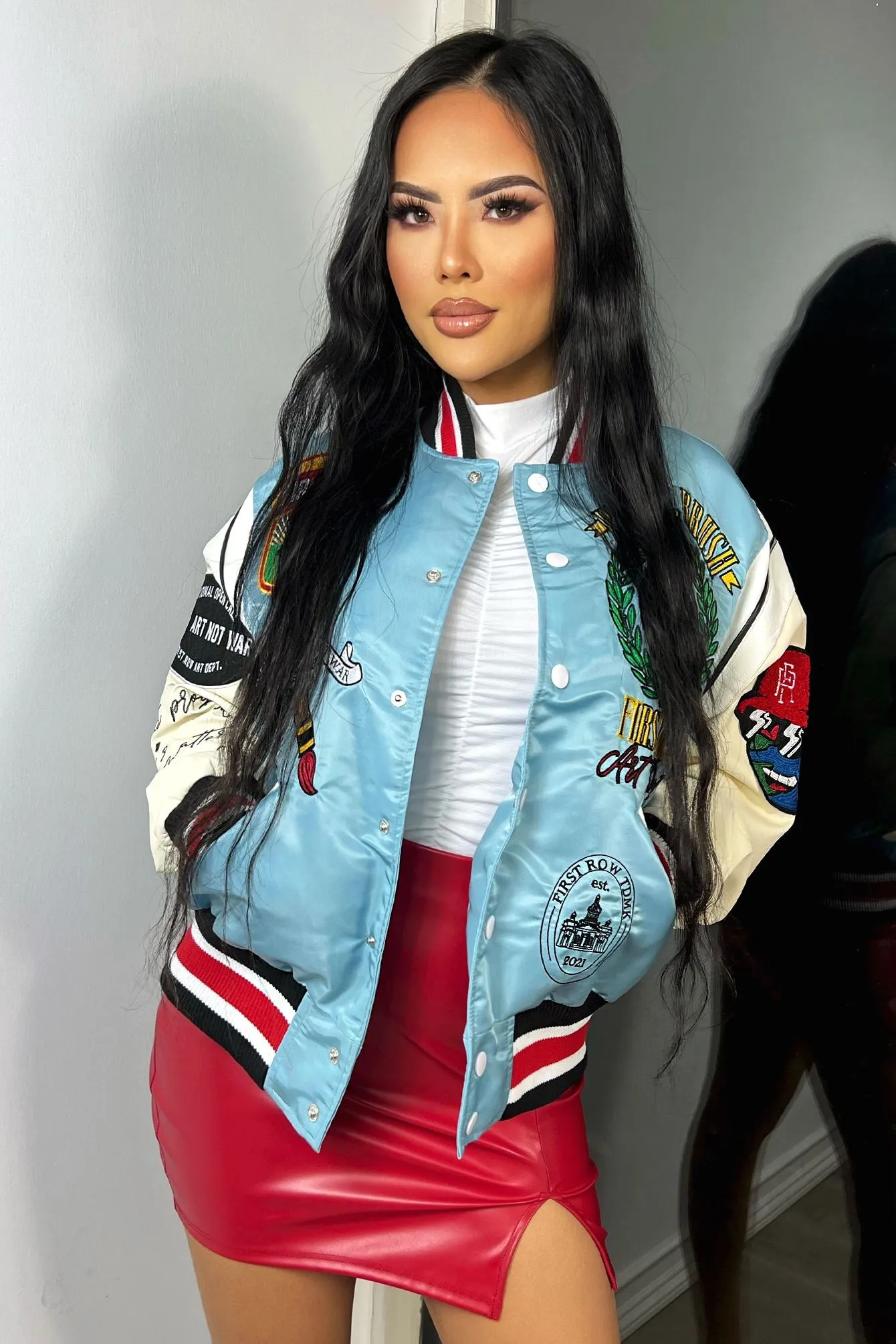 Ivy League Patchwork Varsity Jacket