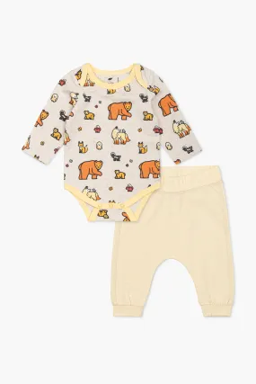 Jack   Jill Bodysuit Groove Pants Bundle_Forest Friends