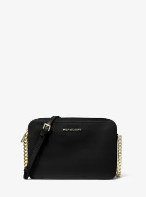 Jet Set Large Saffiano Leather Crossbody Bag