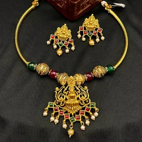 Kemp Hasili Rope Lakshmi Necklace set