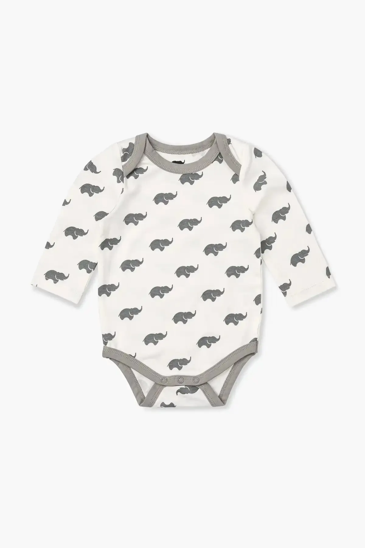 Long Sleeve Jack   Jill Bodysuit_Grey Elephant
