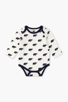 Long Sleeve Jack   Jill Bodysuit_Navy Elephant