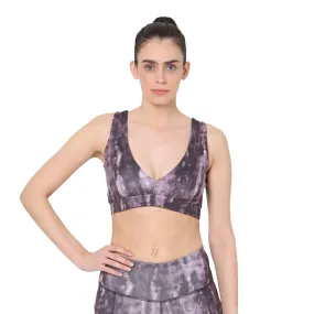 Plunge Bra Purple Tie Dye