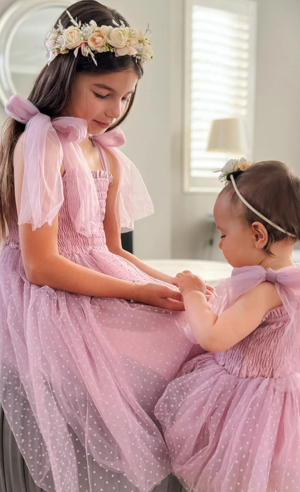 Poppy Lilac Swiss Dot Dress
