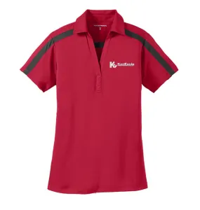 Port Authority® Ladies Silk Touch™ Performance Colorblock Stripe Polo