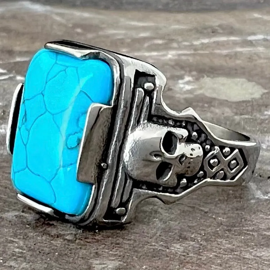 "Blue Stone" - Skull - R104