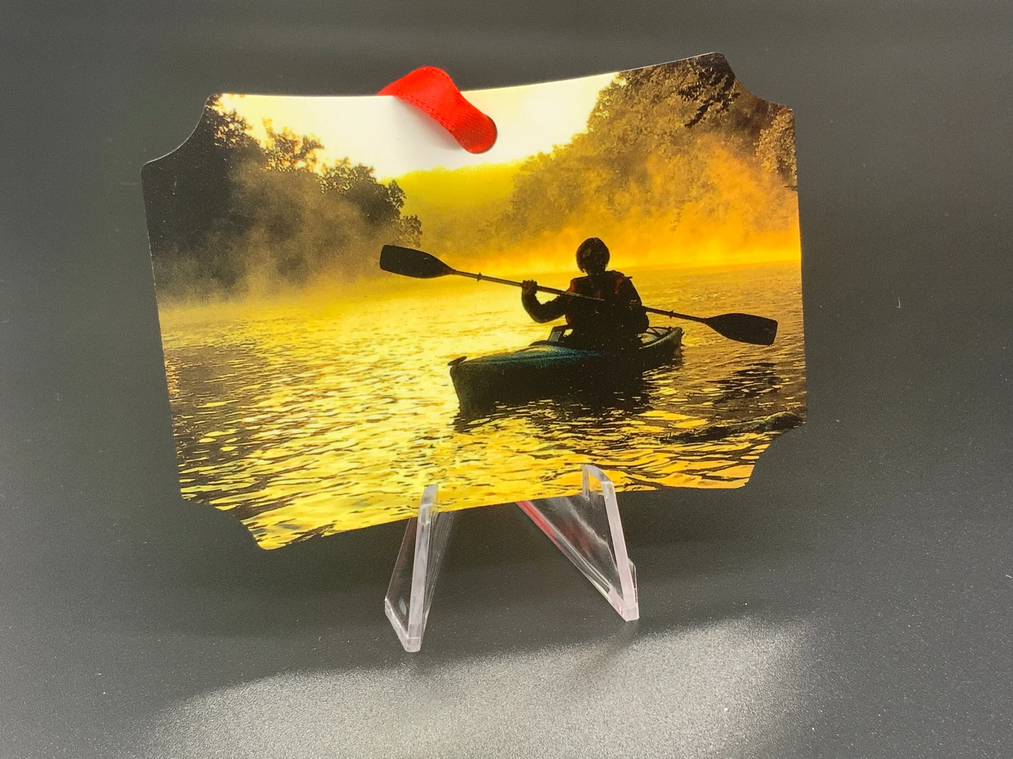 Rivers Metal Photo Ornament