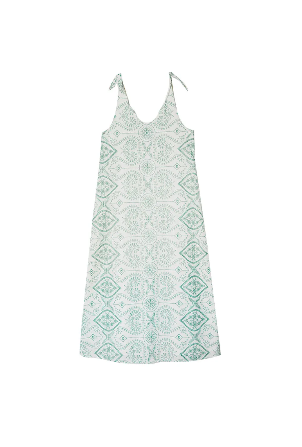 SAMPLE - Tie Tank Dress - MAXI - Embroidered