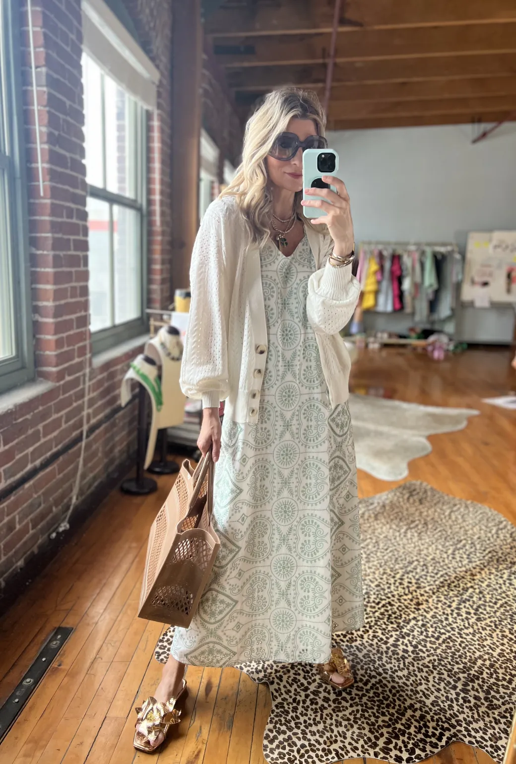 SAMPLE - Tie Tank Dress - MAXI - Embroidered