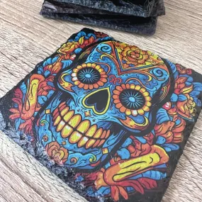 Skull Slate Coasters - Sugar Skull