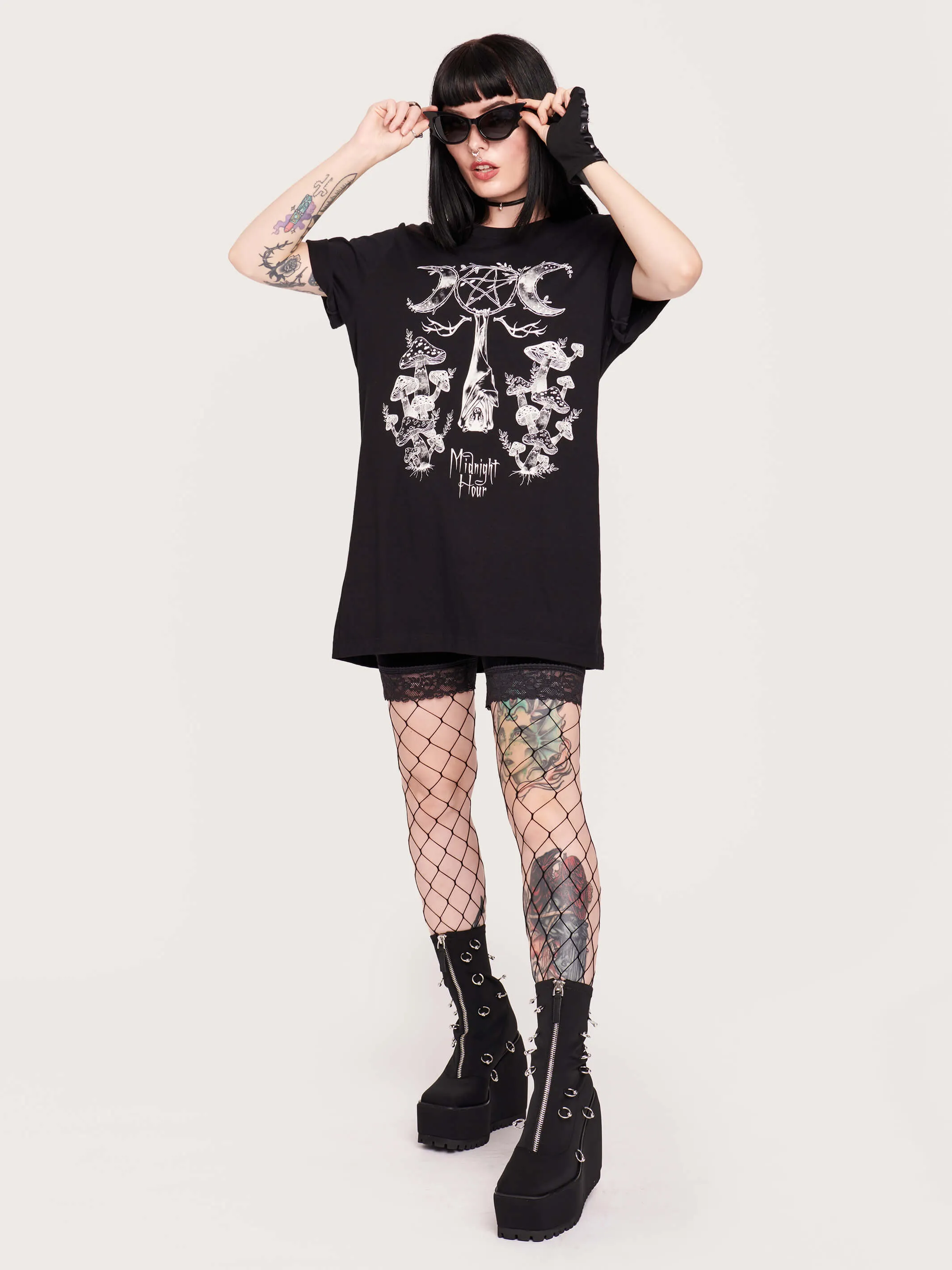 Sleeping Bat Mushroom T-shirt