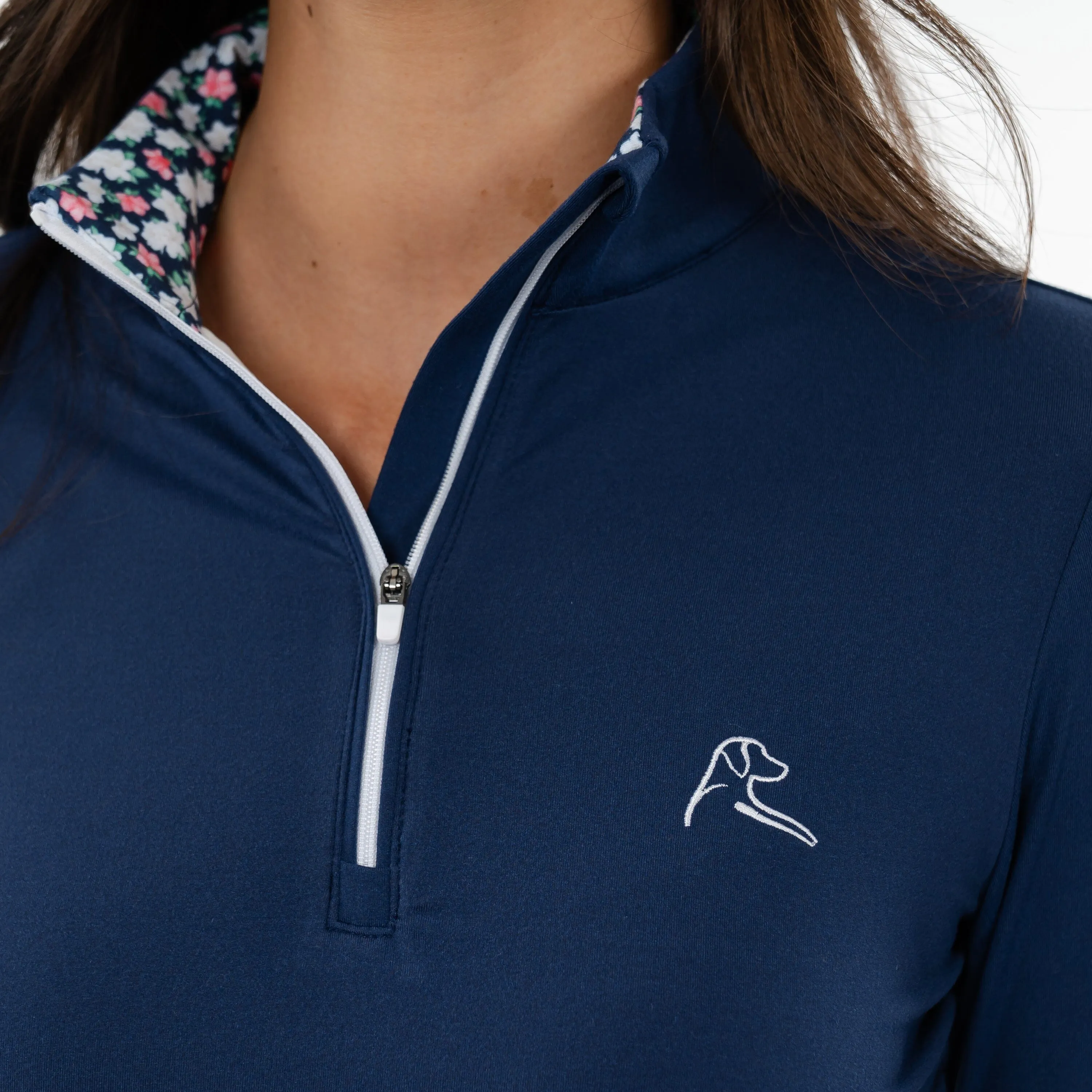 Solid Performance Q-Zip | Solid - Admiral Navy - The Spring Azalea