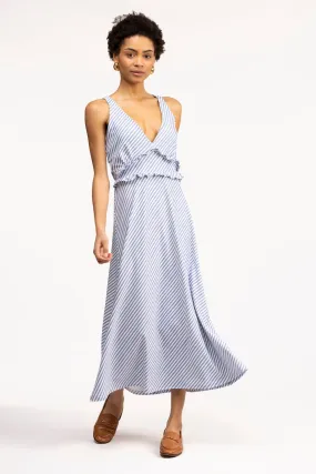The Beryl Dress - Chambray Stripe