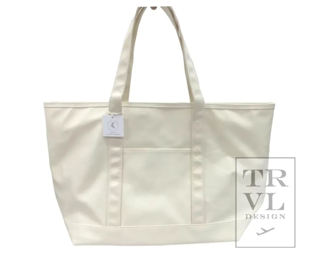 TRVL Coated Canvas Maxi Tote