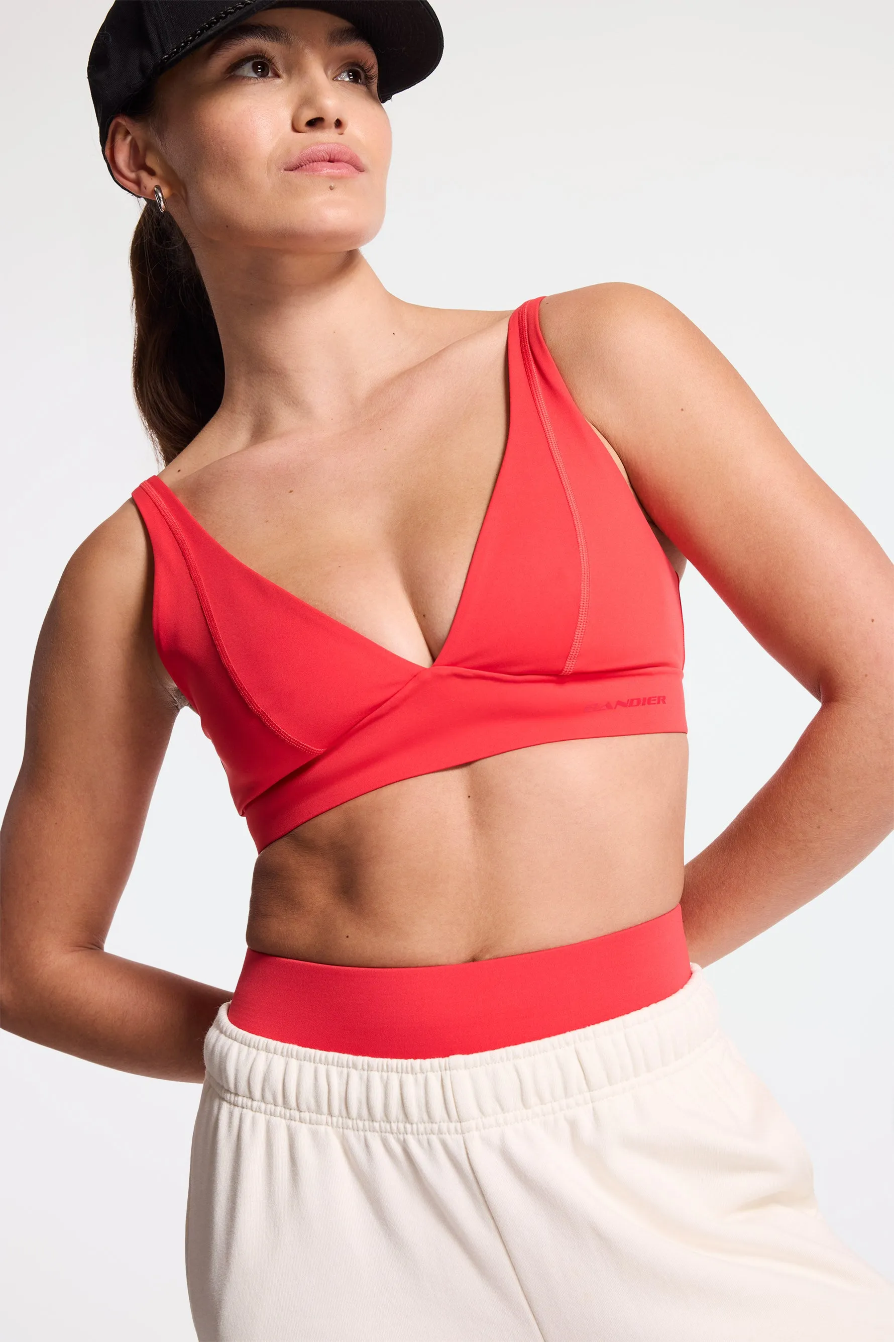 V Neck Plunge Bra - Lollipop