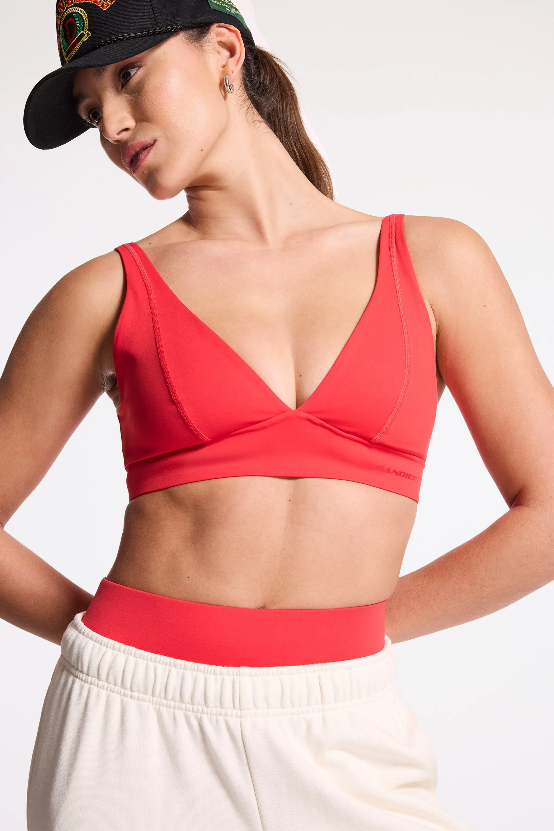 V Neck Plunge Bra - Lollipop